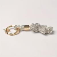 Llavero Creativo De Diamante Puro En Aleación Con Cadena De Garras Llavero Para Bolsa Colgante Sin Marca Origen China - details 3