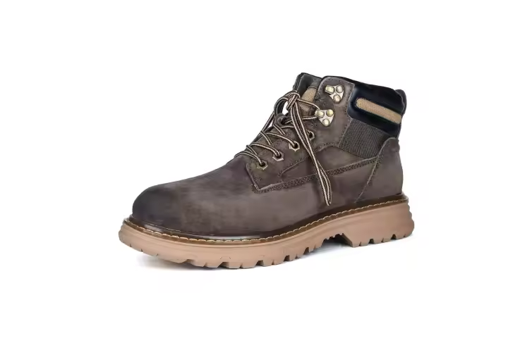 Nuevos zapatos casuales de moda de alta calidad, botas de cuero genuino de marca a bajo precio, botas de felpa de invierno para hombres - 1