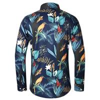 Camisas Casuales para Hombres Impresión de Moda, Elástica, Sin Hierro, Talla Grande - details 5