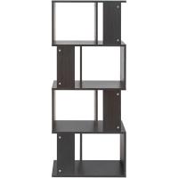 Estantería decorativa/estantes flotantes/Estantería de madera/Estantería con 4 estantes, oficina,modular, sala de estar, biblioteca - Display Shelf SRK-W3 - Marrón ceniza - details 85