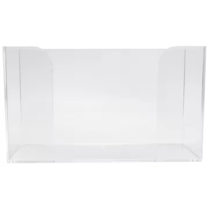 Dispensador de toallas de papel para encimera, servilletero transparente para invitados, adecuado para toallas de papel plegables, plegables en C o de varios pliegues - 1