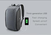 Mochila de viaje multifuncional para hombre, bolsa impermeable antirrobo para ordenador portátil de 15 pulgadas con recarga USB mejorada - details 14