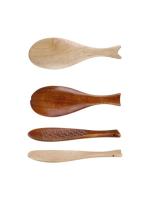 Retro Japanese Creative Fish Shape Rice Spoon Cute Nature Wooden Non-stick Rice Shovel Scoop Kitchen Cooking Utensils Supplies - details 7