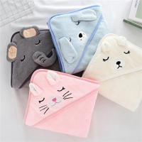 Manta envolvente para recién nacido, Toalla de baño infantil absorbente y cálida de dibujos animados, bonito - details 1