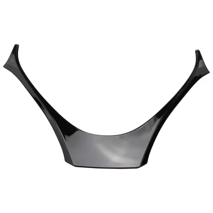 Embellecedor de cubierta de guarnición de Panel de volante de coche, accesorios para 2017, 2018, negro - 1