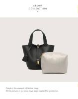 Nuevo bolso tipo cubo con estampado de lichi, bolso de mujer, bolso Picotin, mochila de lujo de alta gama - details 11