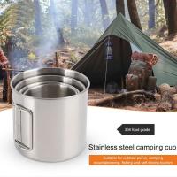 Taza de titanio para acampar, villa turística, equipo para picnic al aire libre, juego VIE, utensilios de cocina para senderismo - details 3
