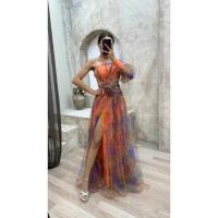 Vestido de malla multifuncional elegante para mujer con estilo de hombros descubiertos - details 12