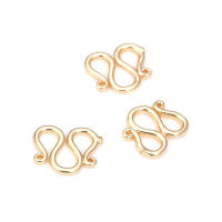 Cierre de latón color oro de 18K en forma de S y M para pulseras y collares, suministros para la fabricación de joyería, accesorios para bricolaje. - details 44