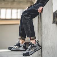 MAINALUN Zapatillas casuales para hombre con cierre magnético - Parte superior de PU transpirable, suela de PVC antideslizante, comodidad para todas las estaciones para caminar, conducir y uso diario - Elegante diseño de caña baja, zapatillas versátiles | - details 5