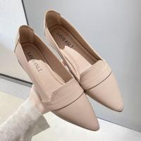 Moda de Zapatos Plano para Mujer 2025 Puntas de Cabeza Afiladas, Depósito Bajo, Zapatos de Cuero Suave, Estilo Primavera y Otoño - details 4