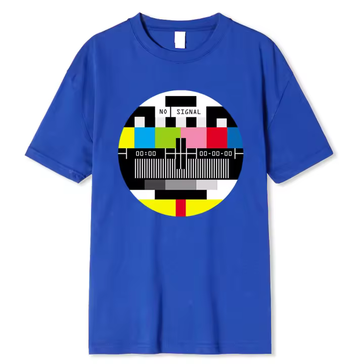 Ropa informal de hip-hop para hombre, camiseta geométrica de manga corta y algodón de verano, camiseta de gran tamaño - 1