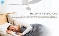 Parrot Uncle Ventilador de Techo con Luz LED de 18/24W, Ventilador Eléctrico Silencioso con Control Remoto, 3 Hélices - details 1