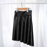 Faldas de piel sintética para mujer, minifalda corta elástica de cintura alta, multiusos, para trabajo de patinadora, club nocturno - details 2