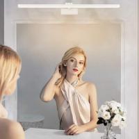 Lámpara LED de Espejo 24W 1170LM Lámpara de espejo Aplique Blanco Frio 5500K Luz natural para Espejo Muebles de Maquillaje Aparato Montado en la Pared, Negro, 80CM - details 21