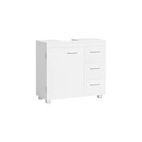 Armario de Pared para Baño, Armario Colgante, Armario de Almacenamiento con Estante Ajustable, Puertas de Doble Persiana y Estante Abierto, 20 x 60 x 70 cm, Blanco BBC27WT - details 10