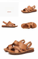 Sandalias de Verano para Hombres Zapatos de Playa de Cuero Genuino Suela de Cuero Suave - details 11