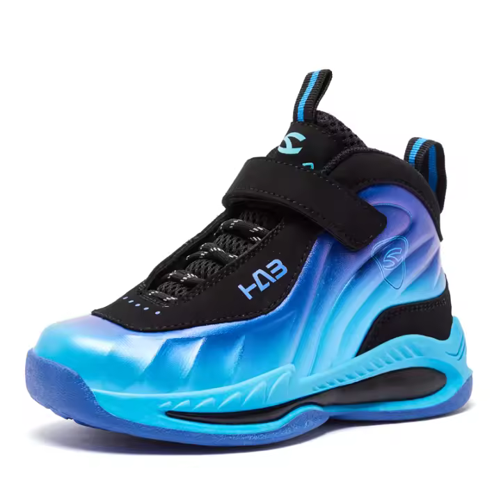 Zapatillas de baloncesto antideslizantes para niños, zapatos deportivos de cuero impermeables, cómodos, entrenamiento de gimnasio, zapatillas atléticas de alta calidad - 1