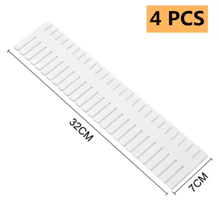 Adjustable Plastic Drawer Dividers – DIY Storage Shelves with Flexible Partition Boards for Household Space-Saving - 1