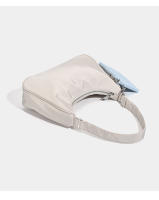 Bolso de mujer primavera casual simple, bolso de axila nicho color sólido, bolso de mano perezoso versátil de tela de nylon. - details 10
