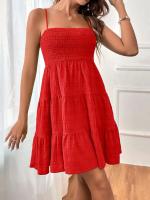 Mini vestido sin mangas combinado con chaleco tipo camiseta de verano para mujer, falda corta líquida para acampar - details 8