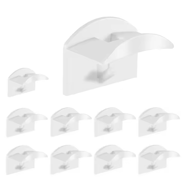 Perchero adhesivo para pared, organizador de gorras de béisbol, perchas adhesivas para sombreros, ganchos de soporte B - 1