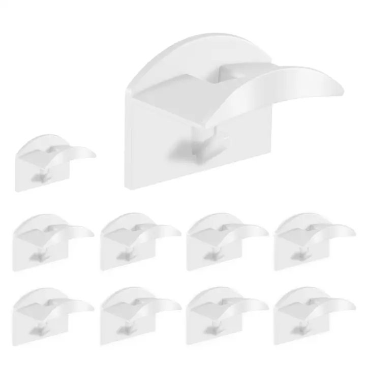 Perchero adhesivo para pared, organizador de gorras de béisbol, perchas adhesivas para sombreros, ganchos de soporte B - 1