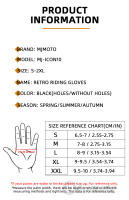 Guantes de Motocicleta de Cuero Vintage MJMOTO Protección de Carcasa Dura Cómodos y Transpirables - details 1