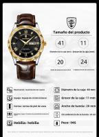 Nuevo cinturón de la marca suiza reloj de hombre reloj de cuarzo de moda de lujo - details 0