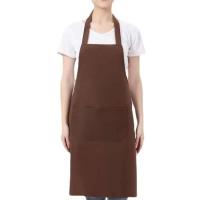 Delantal de cocina ajustable Unisex para el hogar, Color sólido, camarero, barbacoa, peluquero, delantal de bolsillo para adultos, herramienta de suministros de cocina - details 5
