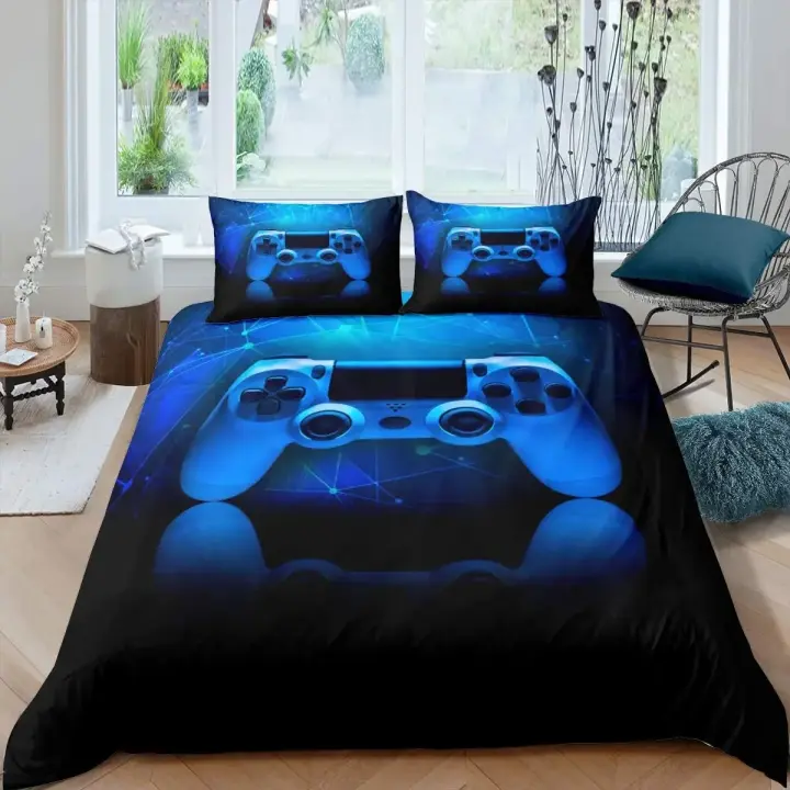 Juego de Ropa de Cama de Microfibra Suave Cubierta de Cama de Juego Moderno con Funda de Almohada - 1