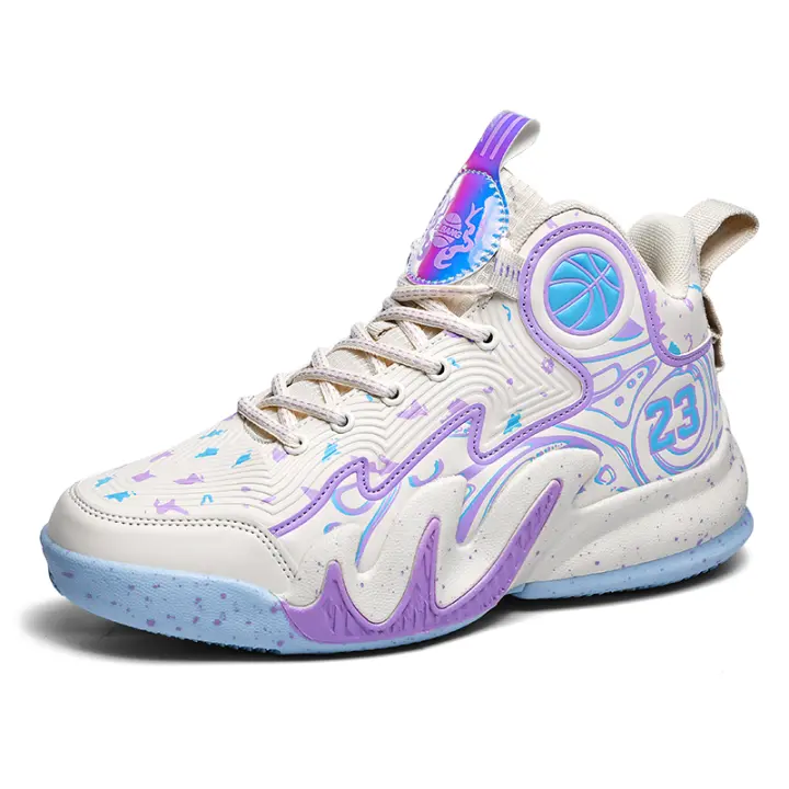 Zapatillas de baloncesto de alta calidad para hombre, zapatos deportivos antideslizantes con amortiguación transpirable, zapatillas de entrenamiento atléticas para gimnasio - 1