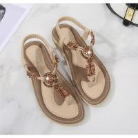 Sandalias de Tacón Alto de Verano 2025 Estilo Bohemio Chic de Madera Tejida Talla Grande - details 22