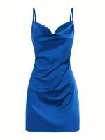 2025 Lady va va voom Vestido de satén con tirantes en la cadera vestido de mujer - details 9