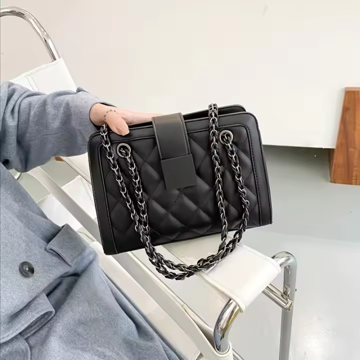 Bolso Cruzado de Hombro Versátil de Moda 2024 Bolso Pequeño de Cadena para Mujer en Otoño-Invierno - 1
