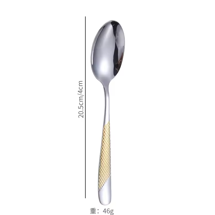 Juego de cubiertos, cuchara de mesa, cuchara de sopa, vajilla, 4 Uds. - 1