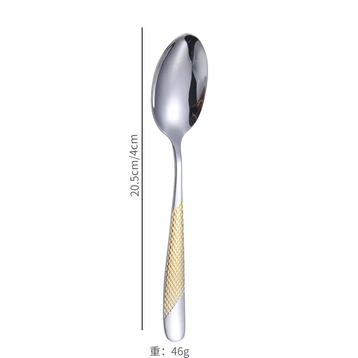 Juego de cubiertos, cuchara de mesa, cuchara de sopa, vajilla, 4 Uds. - 1
