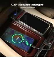 Placa de cargador inalámbrico Qi para coche, accesorio de carga rápida de 15w para Toyota Vellfire Alphard AH30 - details 0