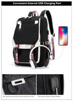Mochila escolar de nailon para adolescentes, morral de viaje para estudiantes, a la moda - details 3