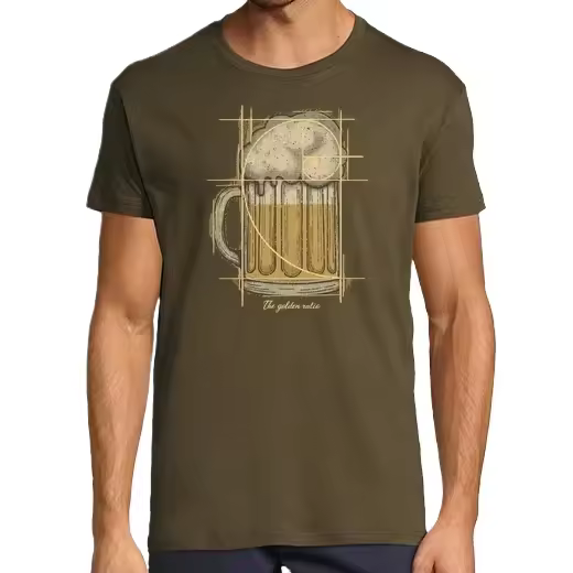 Cerveza The Golden Ratio Camisetas CERVEZA,Pack Regalo Camiseta Personalizada - 1