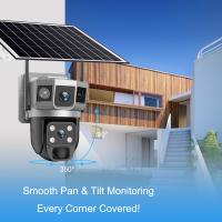 Cámara de vigilancia de pantalla Triple con energía Solar, cámara inalámbrica remota para teléfono móvil a todo Color, día y noche, para exteriores - details 6