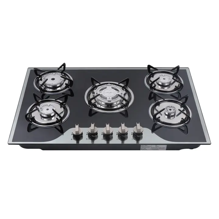 Hornillo de Gas con 5 quemadores integrados, cocina de Gas con Wok, encimeras de cocina para Campervan - 1