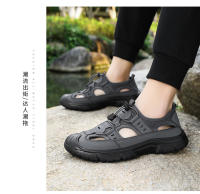 Creek zapatos de verano transpirables, zapatos casuales de malla con agujeros, zapatos para exteriores, senderismo, zapatos de un pedal, zapatos para vadear, sandalias para hombres - details 2