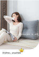 Almohada de cuña, cabecera Triangular pequeña, respaldo de lectura para cama, almohada de soporte para espalda con funda extraíble, cojines de suelo - details 10