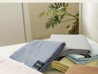 Juego de Ropa de Cama de Algodón Puro Estilo Muji Cubierta de Edredón de Cuatro Piezas - details 3