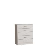 Diseños Home Descuento Mesita de noche Blanco 3 cajones con tiradores de metal Soporte para cajones antiflexión Muebles de dormitorio modernos 244 - details 15