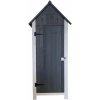Armario Multiusos para Jardín 40x75x90 cm en Madera con 2 Capas de Pintura Impermeable |   Patas y Suelo - details 28