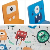 Juego de Mesa y Sillas para Niños 2 Sillas, MDF y Madera, Multicolor - details 6