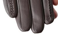 Guantes de piel de oveja para mujer, manoplas cortas de terciopelo fino para pantalla táctil, de cuero, de buena calidad, para invierno, 2226 - details 187