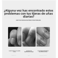 Juego de cortaúñas de 2 piezas de acero inoxidable de gran apertura, cortaúñas con pico de águila antisalpicaduras, lima de uñas de vidrio, herramienta de arte de uñas - details 3